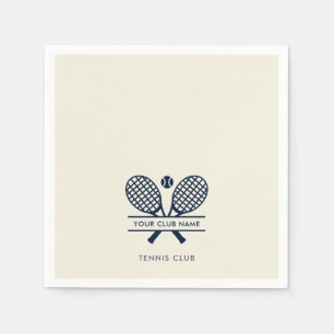 Modernes Minimalistisches Country Club Tennis-Team Serviette