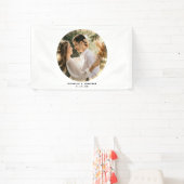 Modernes Minimalistisches Couple Wedding Foto Banner (InSitu)