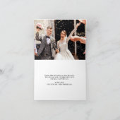 Modernes Minimalistisches Dankeschön an die Herzen Dankeskarte (Innenseite)