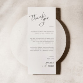 Modernes Minimalistisches Dankeschön an die Kallig