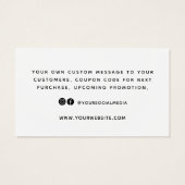 Modernes Minimalistisches Dankeschön für die Beste (Rückseite)