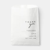 Modernes Minimalistisches Dankeschön für die Tasch Geschenktütchen (Vorderseite)
