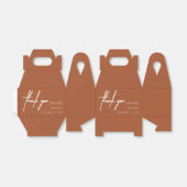 Modernes Minimalistisches Dankeschön für Hochzeit  Geschenkschachtel (Ungefaltet)