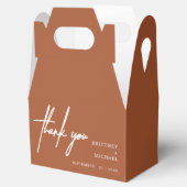 Modernes Minimalistisches Dankeschön für Hochzeit  Geschenkschachtel (Geöffnet)