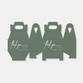 Modernes Minimalistisches Dankeschön für Hochzeits Geschenkschachtel (Ungefaltet)