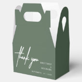 Modernes Minimalistisches Dankeschön für Hochzeits Geschenkschachtel (Geöffnet)