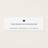 Modernes Minimalistisches Dankeschön für Ihre Best (Rückseite)