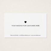 Modernes Minimalistisches Dankeschön für Ihre Best (Rückseite)