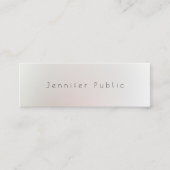 Modernes Minimalistisches Design Beruflich Schlich Mini Visitenkarte (Vorderseite)