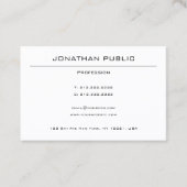 Modernes Minimalistisches Design Berufliche Vorlag Visitenkarte (Vorderseite)