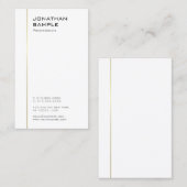 Modernes Minimalistisches Design Berufliche Vorlag Visitenkarte (Vorne/Hinten)