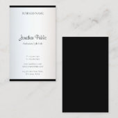 Modernes Minimalistisches Design Elegante Einfache Visitenkarte (Vorne/Hinten)