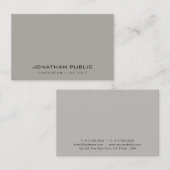 Modernes Minimalistisches Design Elegante Vorlage  Visitenkarte (Vorne/Hinten)