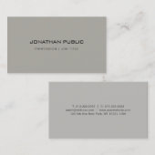 Modernes, Minimalistisches Design Elegante Vorlage Visitenkarte (Vorne/Hinten)