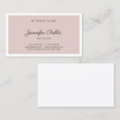 Modernes Minimalistisches Design Elegantes Schlich Visitenkarte (Vorne/Hinten)