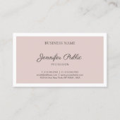 Modernes Minimalistisches Design Elegantes Schlich Visitenkarte (Vorderseite)