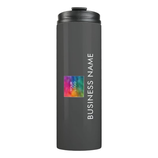 Modernes Minimalistisches Design-Logo Thermosbecher (Vorderseite)