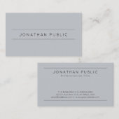 Modernes Minimalistisches Design-Template Beruflic Visitenkarte (Vorne/Hinten)