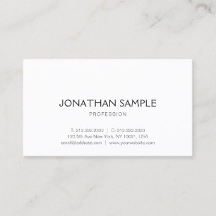 Modernes Minimalistisches Design-Template Beruflic Visitenkarte