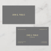 Modernes Minimalistisches Design-Template Luxus Visitenkarte (Vorne/Hinten)