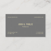 Modernes Minimalistisches Design-Template Luxus Visitenkarte (Rückseite)
