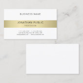 Modernes Minimalistisches Design Trendy Elegante S Visitenkarte (Vorne/Hinten)