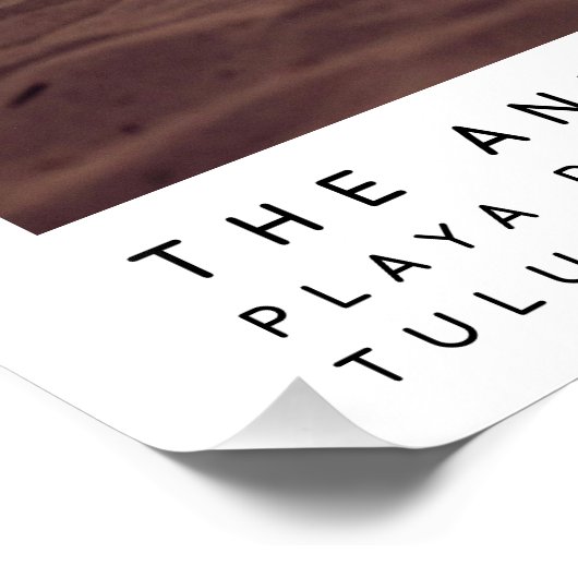 Modernes Minimalistisches Destinationsfamilien-Fot Poster (Ecke)