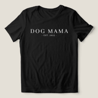 Modernes Minimalistisches Dog Mama etabliertes Dat Tri-Blend Shirt