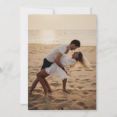 Modernes Minimalistisches Dreamskript Terracotta W Einladung (Rückseite)