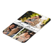 Modernes Minimalistisches Drehbuch 3 FotoCollage N Magnet (Linke Seite)