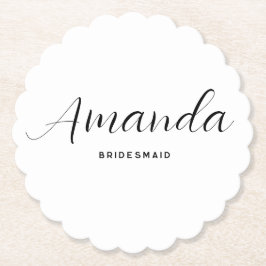 Modernes Minimalistisches Drehbuch Bachelorette Br Untersetzer