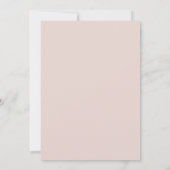 Modernes Minimalistisches Drehbuch Dusty Pink | Ho Einladung (Rückseite)