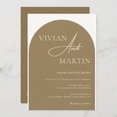 Modernes Minimalistisches Drehbuch Goldene Staubkl Einladung (Vorne/Hinten)