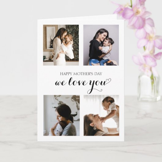 Modernes Minimalistisches Drehbuch Herzlichen Glüc Karte (Orchidee)