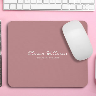 Modernes Minimalistisches Drehbuch Personalisiert  Mousepad
