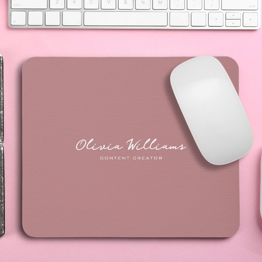 Modernes Minimalistisches Drehbuch Personalisiert  Mousepad