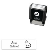 Modernes Minimalistisches Drehbuch - Vor- und Nach Permastempel (Beispiel)