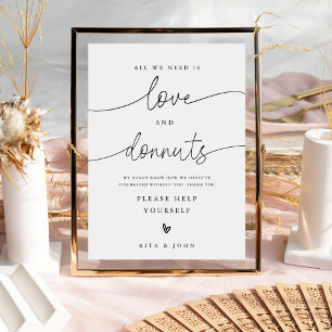 Modernes Minimalistisches Dunot Bar Wedding Cake S Poster