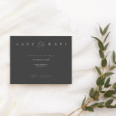 Modernes Minimalistisches Dusty Gray Save the Date