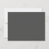 Modernes Minimalistisches Dusty Gray Save the Date (Rückseite)