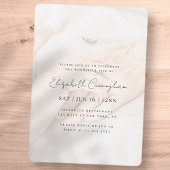 Modernes Minimalistisches Einfach-Foto-Gedächtnis Einladung