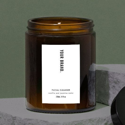 Modernes, Minimalistisches, einfach zu verpackende Lebensmitteletikett