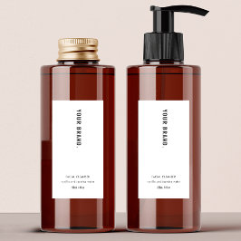 Modernes, Minimalistisches, einfach zu verpackende Lebensmitteletikett