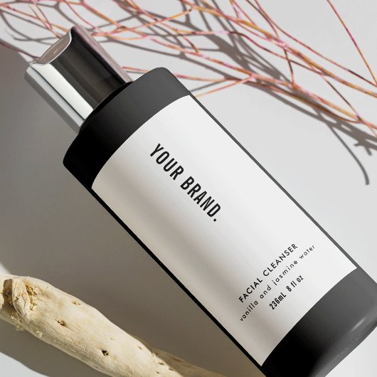 Modernes, Minimalistisches, einfach zu verpackende Lebensmitteletikett