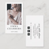 Modernes Minimalistisches, einfaches Berufliches F Visitenkarte (Vorne/Hinten)