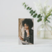 Modernes Minimalistisches, einfaches Berufliches F Visitenkarte (Stehend Vorderseite)