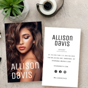 Modernes Minimalistisches, einfaches Berufliches F Visitenkarte