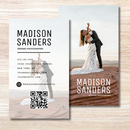 Modernes Minimalistisches, einfaches Berufliches F Visitenkarte