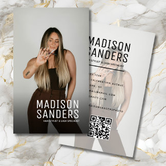 Modernes Minimalistisches, einfaches Berufliches F Visitenkarte