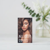 Modernes Minimalistisches, einfaches Berufliches F Visitenkarte (Stehend Vorderseite)